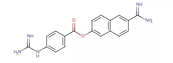 图一 萘莫司他(nafamostat)结构式